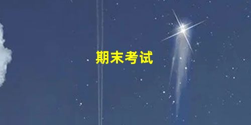 期末考试 期末考试
