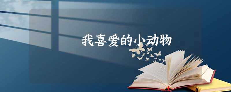 我喜爱的小动物 我喜爱的小动物
