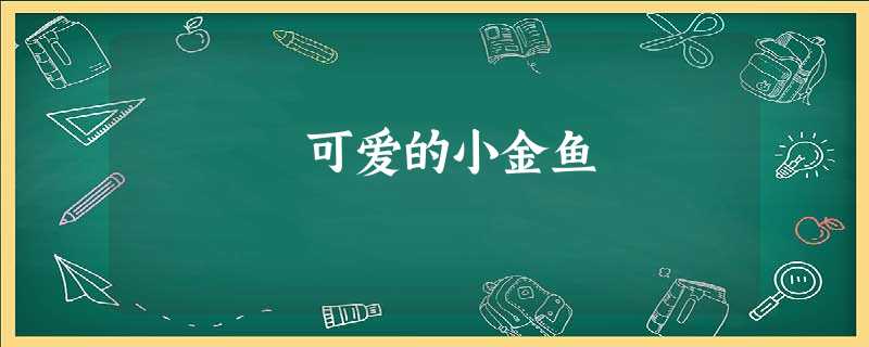 可爱的小金鱼 可爱的小金鱼
