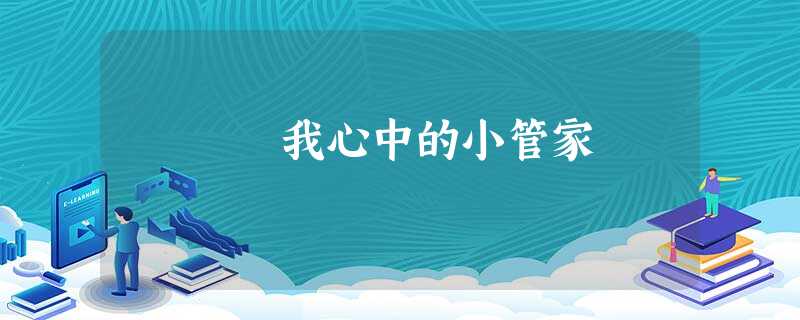 我心中的小管家 我心中的小管家