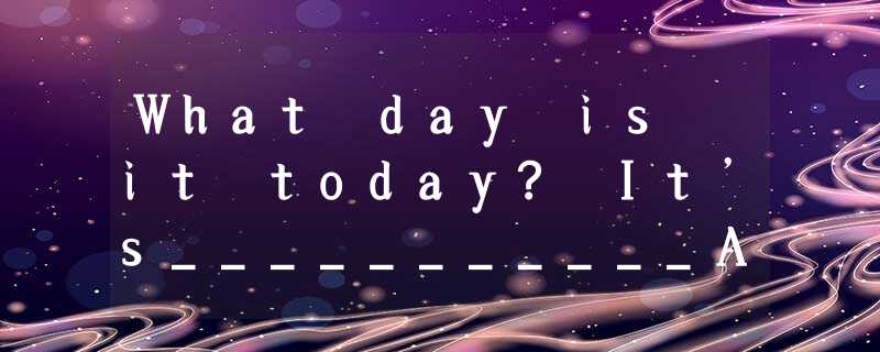What day is it today? It’s___________A.ThursdayB. FootballC. YellowD. Cold What day is it today? It’s___________A.ThursdayB. FootballC. YellowD. Cold