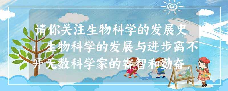 请你关注生物科学的发展史:生物科学的发展与进步离不开无数科学家的睿智和勤奋.你知道这些科学家的名字吗?请填空.最早发现“细胞”的是英国的物理学家_____ 请你关注生物科学的发展史:生物科学的发展与进步离不开无数科学家的睿智和勤奋.你知道这些科学家的名字吗?请填空.最早发现“细胞”的是英国的物理学家_____