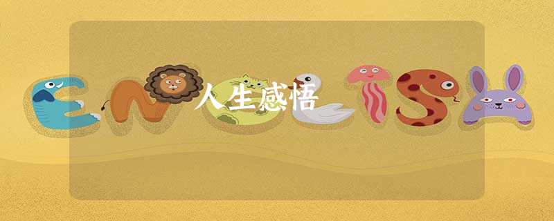 人生感悟 人生感悟