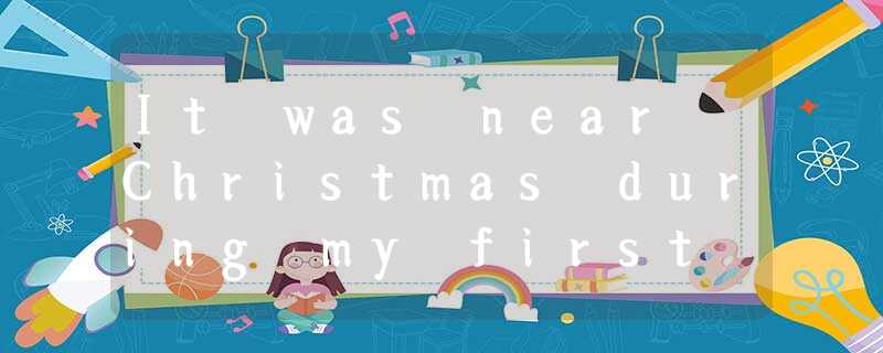 It was near Christmas during my first term teaching at a new school. I loved my It was near Christmas during my first term teaching at a new school. I loved my