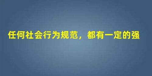 任何社会行为规范,都有一定的强制性和约束力,但法律的强制性与其它行为规范的强制性有明显的区别。法律强制性的维持和实现是以A.社会舆论、习俗和信念的力量来保证的B 任何社会行为规范,都有一定的强制性和约束力,但法律的强制性与其它行为规范的强制性有明显的区别。法律强制性的维持和实现是以A.社会舆论、习俗和信念的力量来保证的B