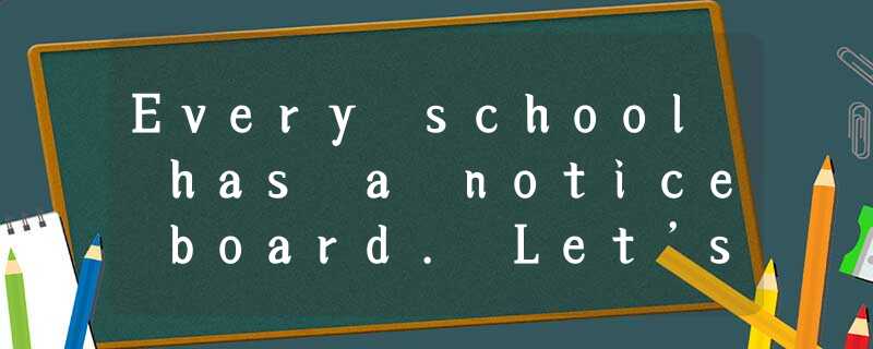 Every school has a notice board. Let’s see what is on the notice board of an Ame Every school has a notice board. Let’s see what is on the notice board of an Ame