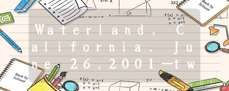 Waterland, California, June 26,2001—two cars dropped from sight, falling into t Waterland, California, June 26,2001—two cars dropped from sight, falling into t