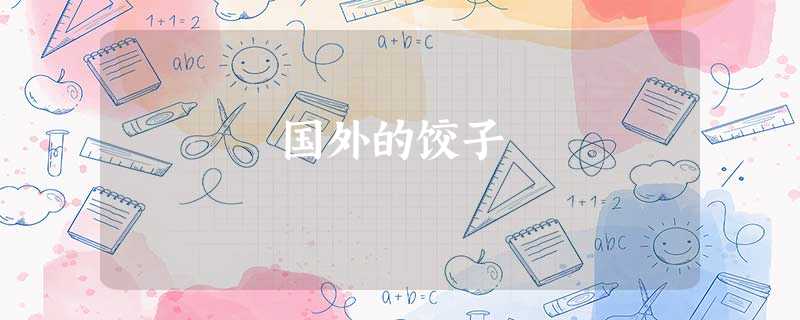 国外的饺子 国外的饺子