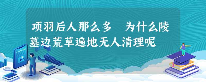 项羽后人那么多 为什么陵墓边荒草遍地无人清理呢 项羽后人那么多 为什么陵墓边荒草遍地无人清理呢