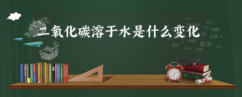 二氧化碳溶于水是什么变化 二氧化碳溶于水是什么变化