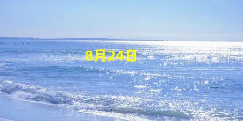 8月24日 8月24日