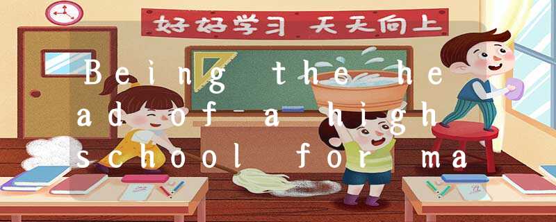 Being the head of a high school for many years, I grew tired of budget meetings, Being the head of a high school for many years, I grew tired of budget meetings,