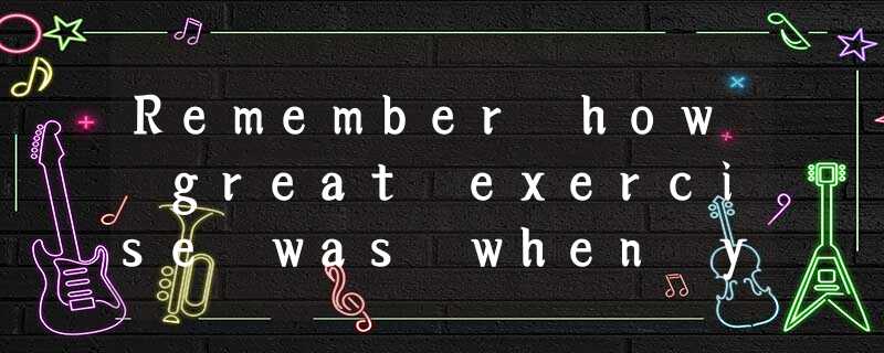 Remember how great exercise was when you were a little kid? Back then,racing aro Remember how great exercise was when you were a little kid? Back then,racing aro