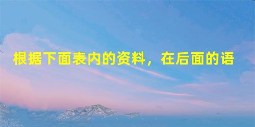 根据下面表内的资料,在后面的语段的空白处续写句子,续写的内容要与上文衔接。 某班学生学习语文的兴趣比较表兴趣程度对象感兴趣一般不感兴趣人数百分率人数百分率人数百 根据下面表内的资料,在后面的语段的空白处续写句子,续写的内容要与上文衔接。 某班学生学习语文的兴趣比较表兴趣程度对象感兴趣一般不感兴趣人数百分率人数百分率人数百