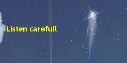 Listen carefully; we would like to tell you something that could save your prec Listen carefully; we would like to tell you something that could save your prec