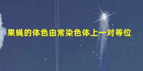 果蝇的体色由常染色体上一对等位基因控制,基因型BB、Bb为灰身,bb为黑身。若人为地组成一个群体,其中60%为BB的个体,40%为bb的个体,雌雄比 果蝇的体色由常染色体上一对等位基因控制,基因型BB、Bb为灰身,bb为黑身。若人为地组成一个群体,其中60%为BB的个体,40%为bb的个体,雌雄比