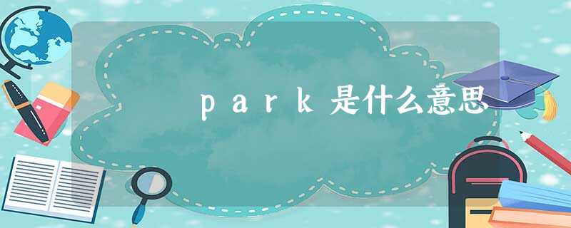 park是什么意思 park是什么意思