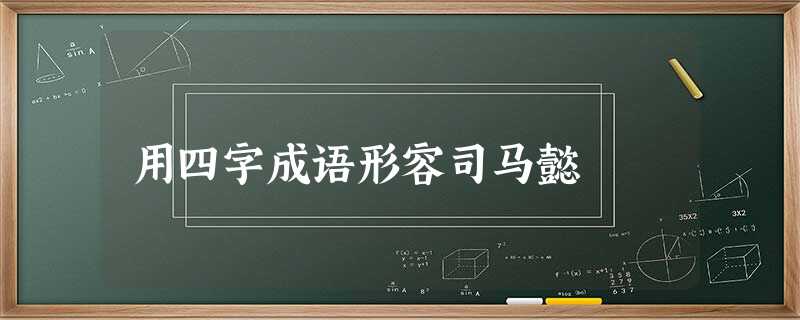 用四字成语形容司马懿 用四字成语形容司马懿