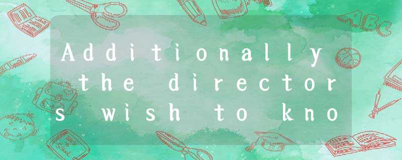 Additionally the directors wish to know how the provision for deferred taxation would be c Additionally the directors wish to know how the provision for deferred taxation would be c