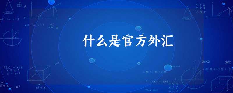 什么是官方外汇