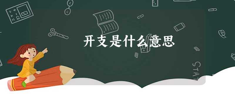 开支是什么意思