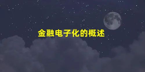 金融电子化的概述