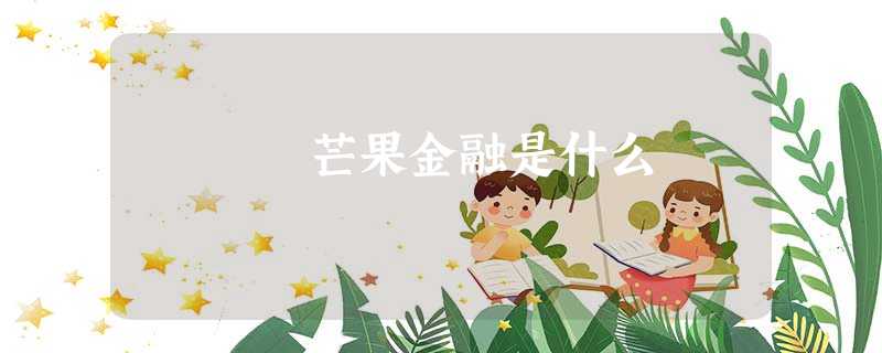 芒果金融是什么