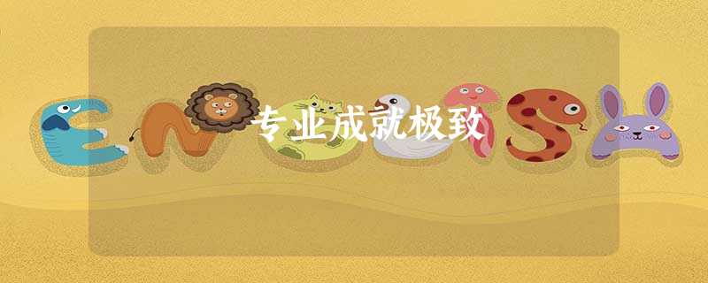 专业成就极致 专业成就极致