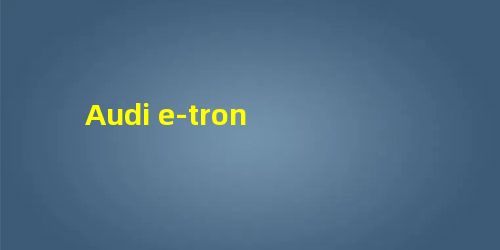 Audi e-tron Audi e-tron