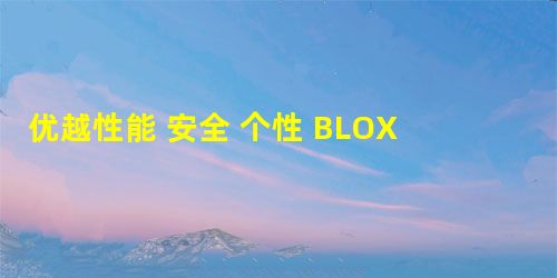 优越性能 安全 个性 BLOX 优越性能 安全 个性 BLOX