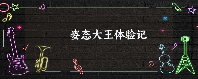 姿态大王体验记 姿态大王体验记