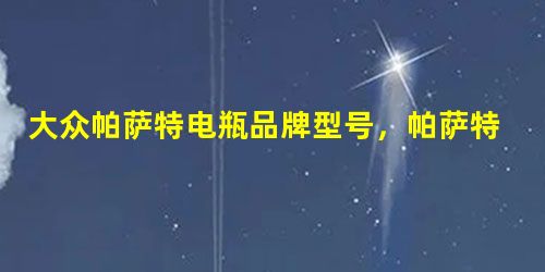大众帕萨特电瓶品牌型号,帕萨特蓄电池怎么更换教程 大众帕萨特电瓶品牌型号,帕萨特蓄电池怎么更换教程