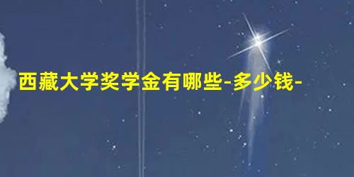 西藏大学奖学金有哪些-多少钱-如何申请-怎么评定? 西藏大学奖学金有哪些-多少钱-如何申请-怎么评定?