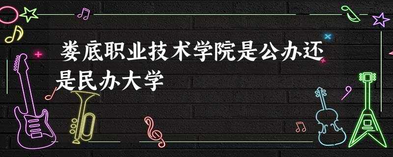 娄底职业技术学院是公办还是民办大学 娄底职业技术学院是公办还是民办大学