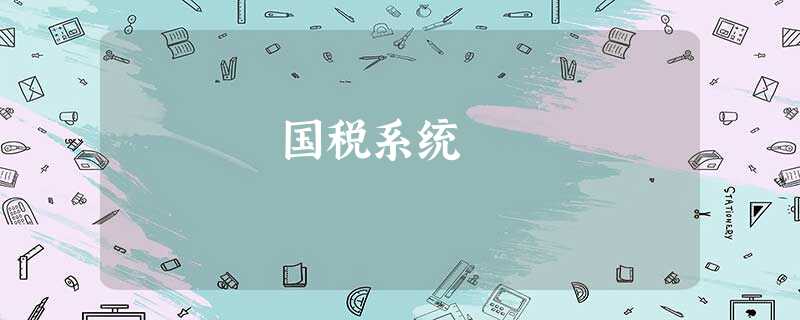 国税系统 国税系统