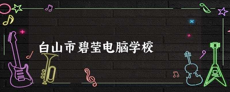 白山市碧莹电脑学校 白山市碧莹电脑学校