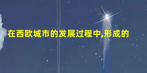 在西欧城市的发展过程中,形成的一个新的社会阶级是() 在西欧城市的发展过程中,形成的一个新的社会阶级是()