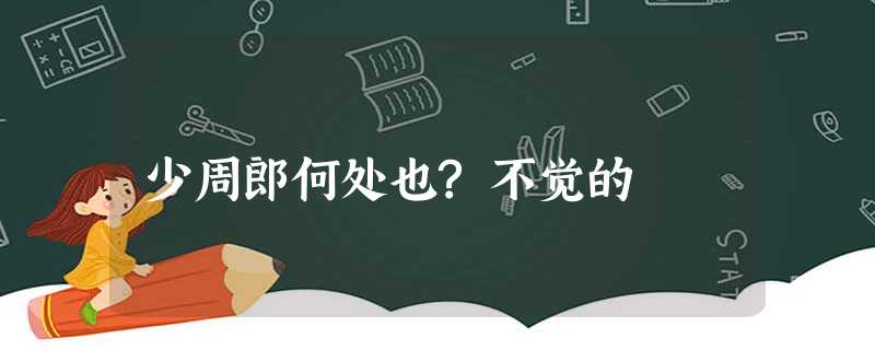少周郎何处也?不觉的 少周郎何处也?不觉的