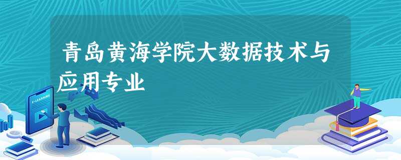青岛黄海学院大数据技术与应用专业 青岛黄海学院大数据技术与应用专业
