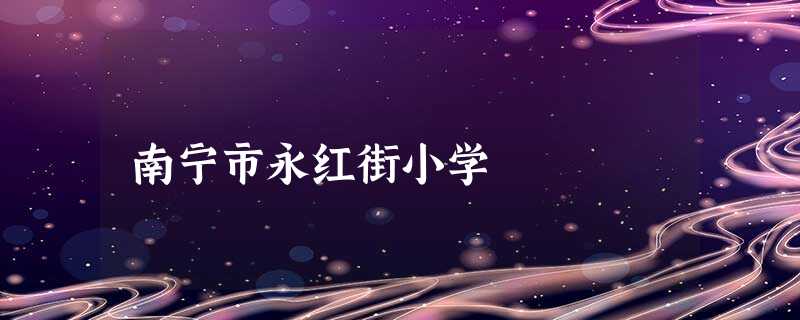 南宁市永红街小学 南宁市永红街小学
