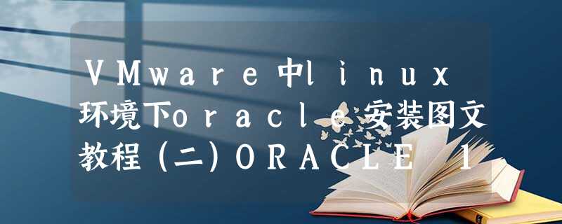 VMware中linux环境下oracle安装图文教程(二)ORACLE 10.2.05版本的升级补丁安装 VMware中linux环境下oracle安装图文教程(二)ORACLE 10.2.05版本的升级补丁安装