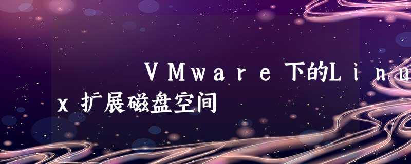 VMware下的Linux扩展磁盘空间 VMware下的Linux扩展磁盘空间