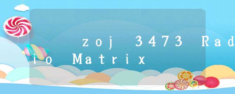 zoj 3473 Radio Matrix zoj 3473 Radio Matrix