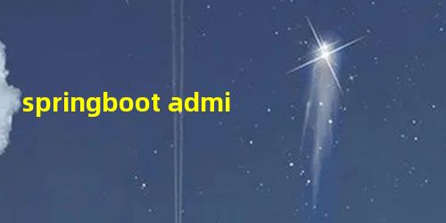 springboot admin 使用 springboot admin 使用