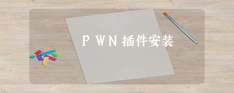 PWN插件安装 PWN插件安装