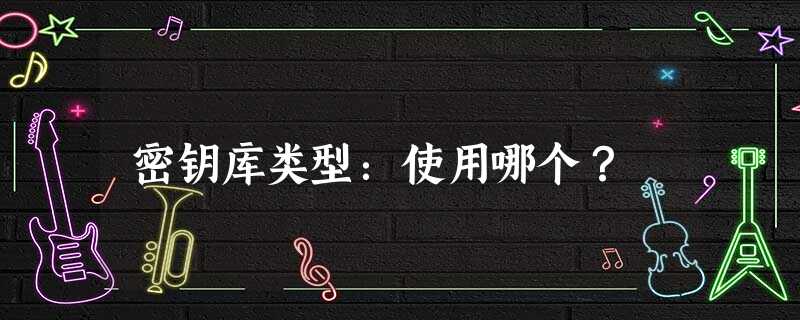 密钥库类型:使用哪个? 密钥库类型:使用哪个?