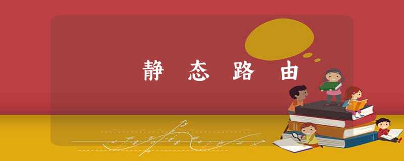 静 态 路 由 静 态 路 由