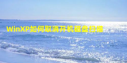 WinXP如何取消开机磁盘扫描?WinXP关闭磁盘扫描方法 WinXP如何取消开机磁盘扫描?WinXP关闭磁盘扫描方法