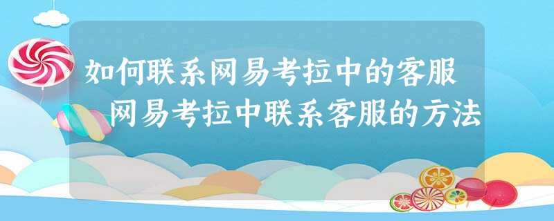 如何联系网易考拉中的客服 网易考拉中联系客服的方法 如何联系网易考拉中的客服 网易考拉中联系客服的方法