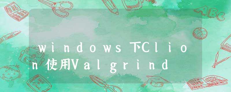 windows下Clion使用Valgrind